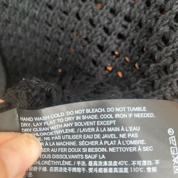 Theory open work short sleeve cardigan size small - Picture 9 of 11